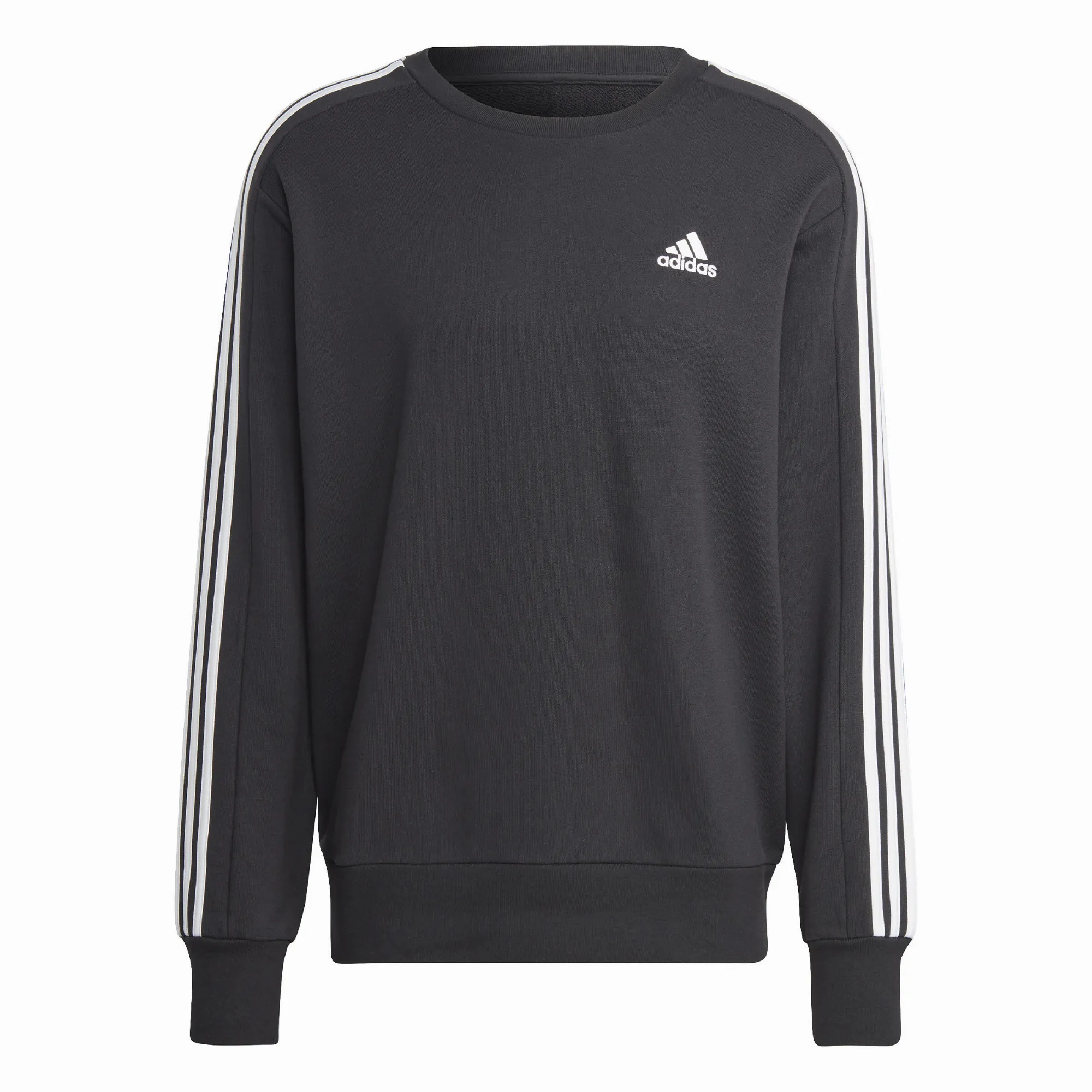 adidas 3S FT SWT Herren Sweatshirt Pullover Sweat-Pulli grau