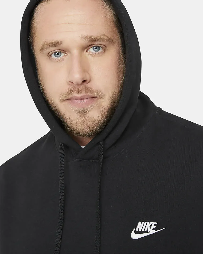 Nike M NSW CLUB HOODIE PO BB Herren Kapuzenpullover klassisch Fleece schwarz NEU