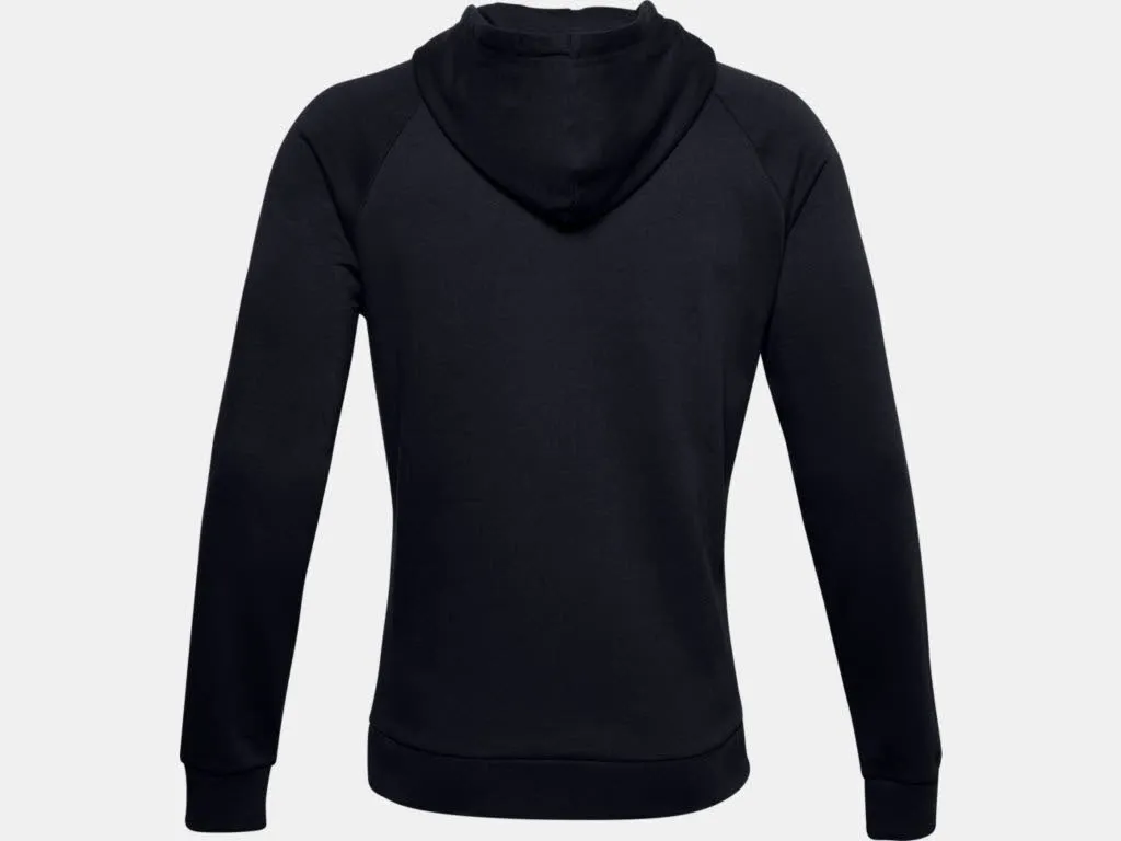 Under Armour UA Rival Fleece Big Logo HD Herren Hoodie Kapuzenpullover Schwarz NEU