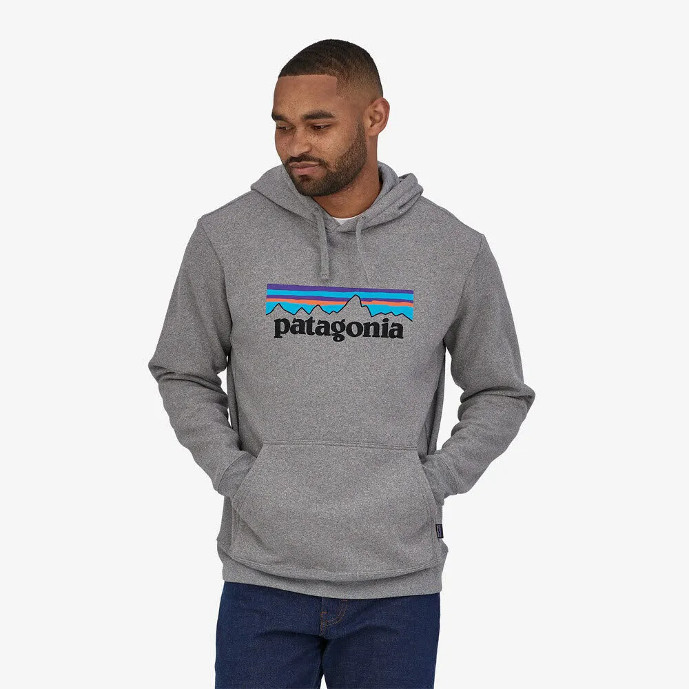 Patagonia P-6 Logo Uprisal Hoody Herren Kapuzenpullover Hoodie grau NEU