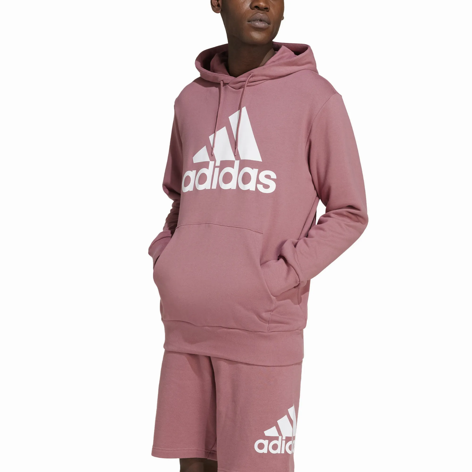 adidas BL FT Hoodie Sweatshirt Kapuzenpullover Herren hellrot