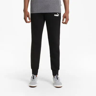 Puma Essentials Logo Sweatpants Jogginghose Herren schwarz NEU