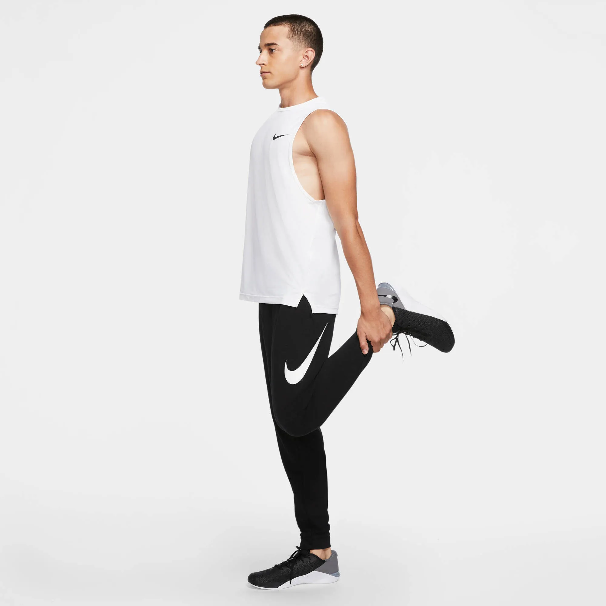 Nike Dri-Fit  Graphic Herren Trainingshose Schwarz