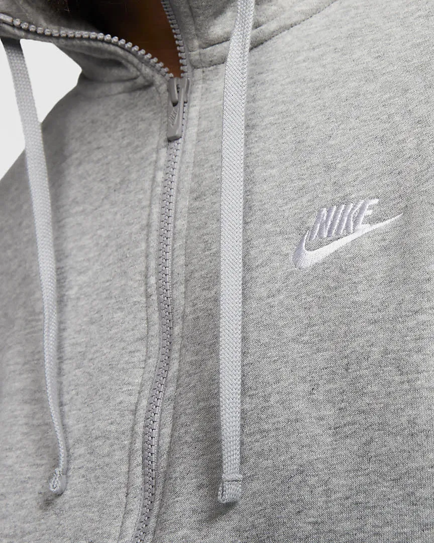 Nike M NSW CLUB HOODIE FZ BB Herren Sweatjacke Kapuzenjacke Sportweste grau NEU
