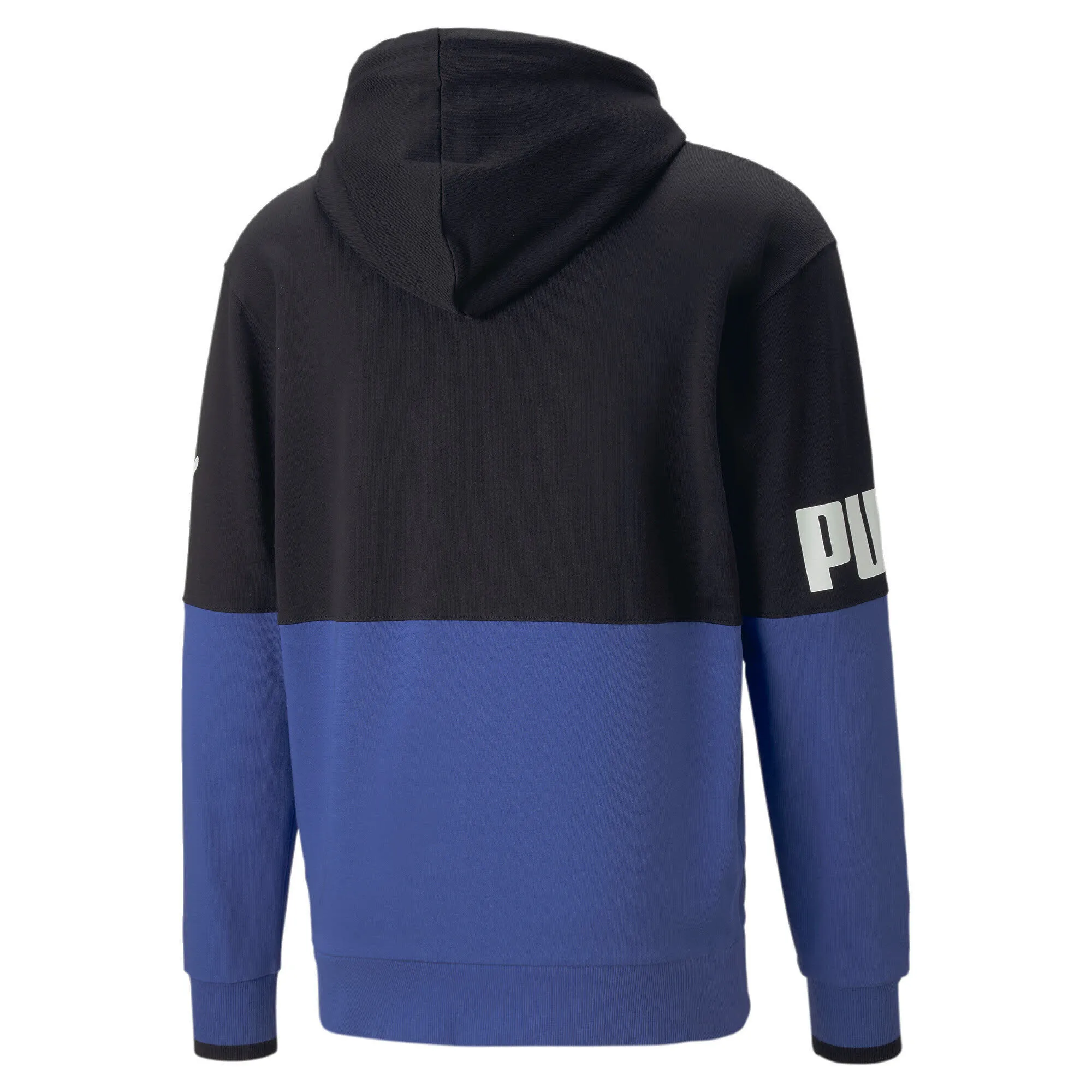 PUMA POWER Colorblock Full-Zip Hoodie TR Herren Kapuzensweat schwarz-blau NEU