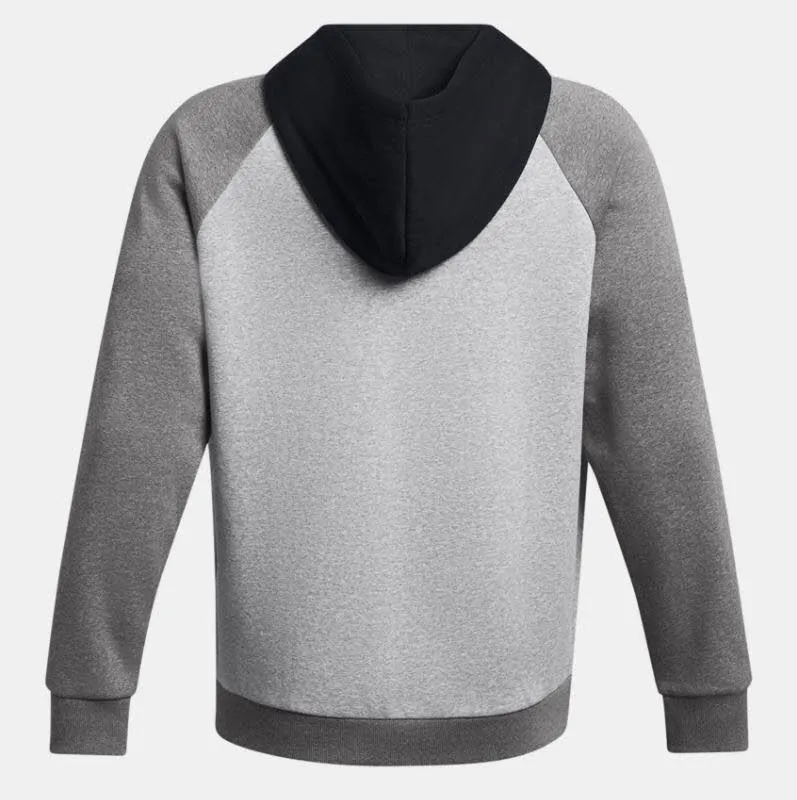 Under Armour Rival Fleece Herren Jacke Kapuzenjacke grau