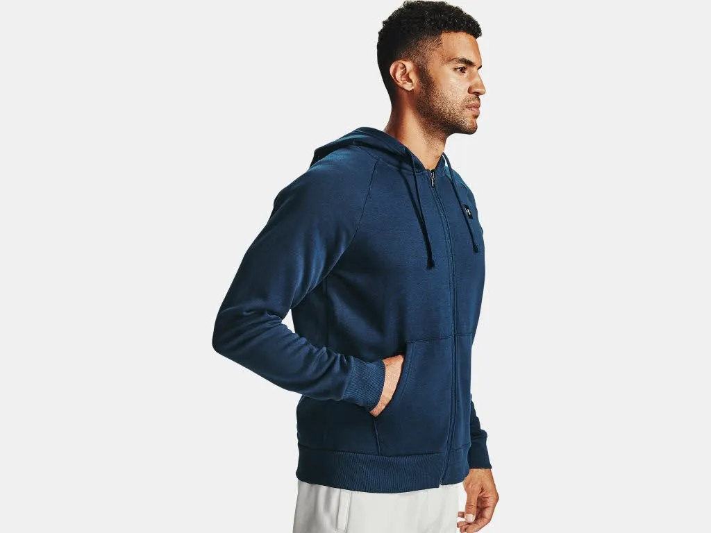 Under Armour Rival Fleece Full Zip Hoodie Kapuzenpullover Herren dunkelblau NEU