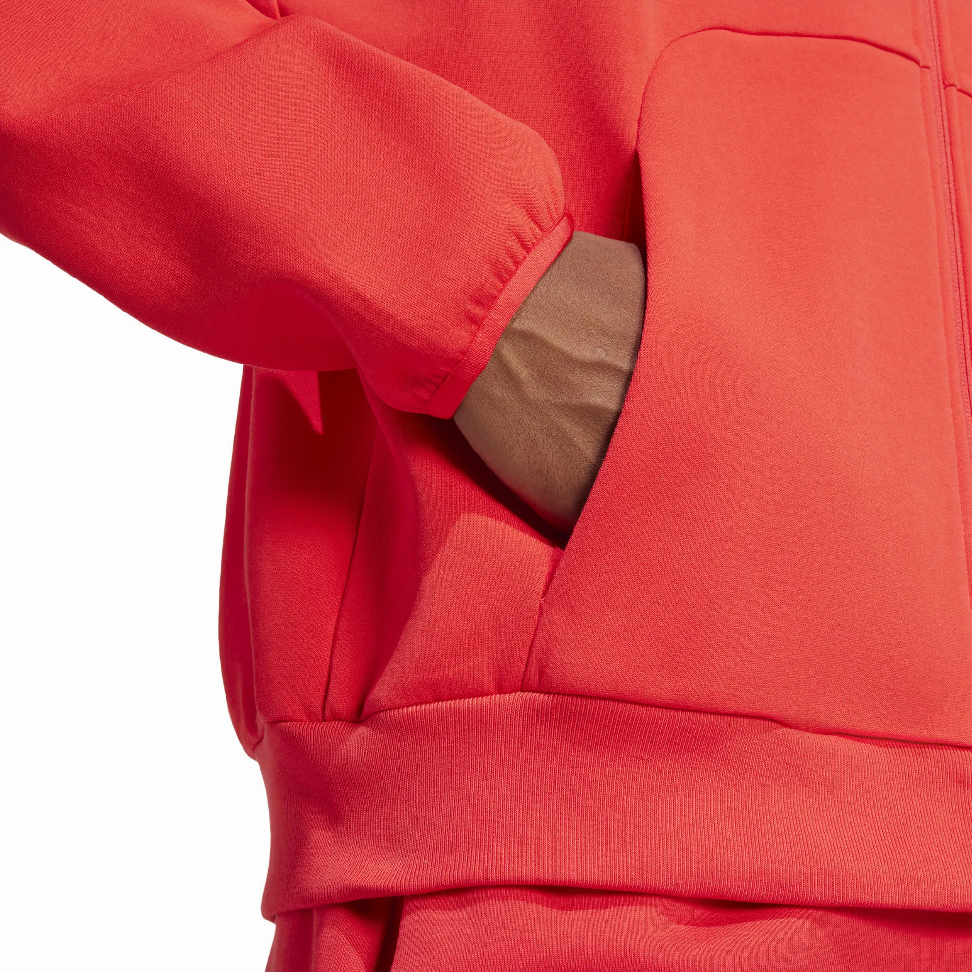 adidas Future Icons Small Logo Kapuzenjacke Sweatjacke Herren rot