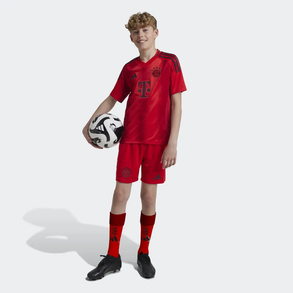 adidas FC BAYERN MÜNCHEN 24/25 Kinder Heimshorts kurze Hose rot