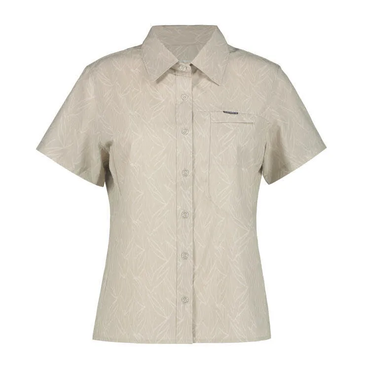 ICEPEAK BOVINA Damen Hemd kurzarm Bluse Freizeithemd puder