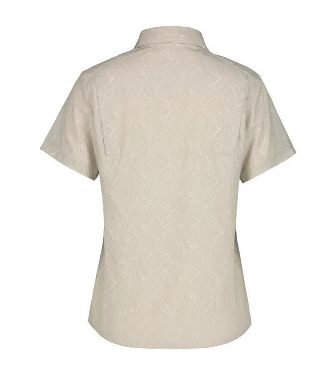 ICEPEAK BOVINA Damen Hemd kurzarm Bluse Freizeithemd puder