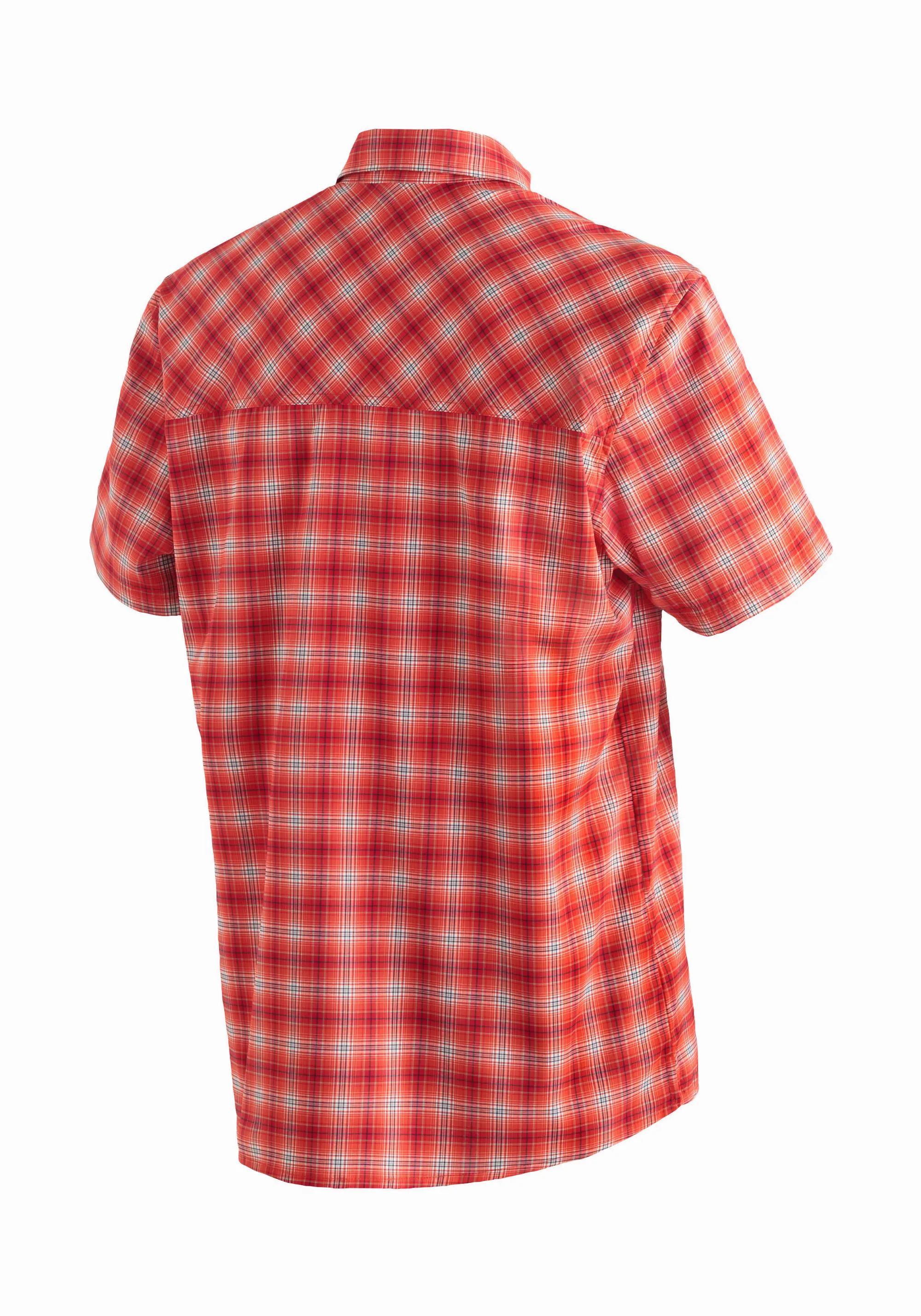 Maier Sports Kasen S/S Herren Hemd kurzarm Freizeithemd red check