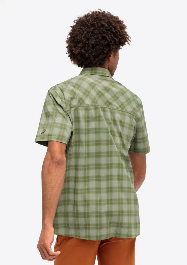 Maier Sports S/S Herren Hemd Wanderhemd Kurzarmhemd grün