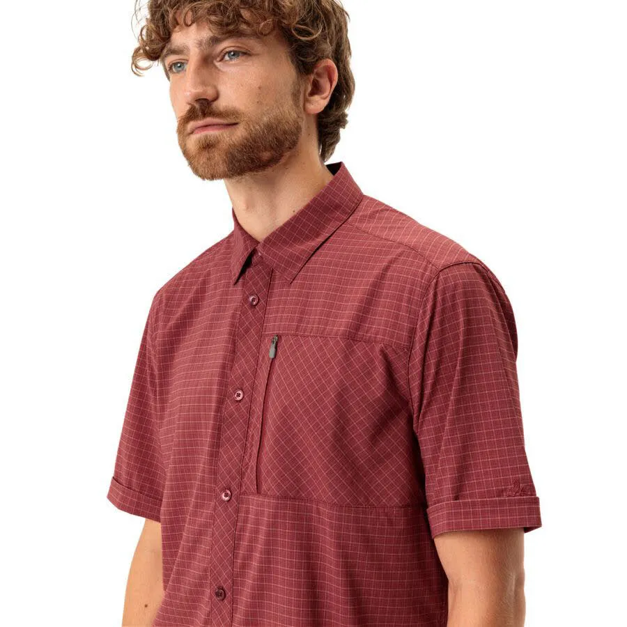 Vaude Seiland IV Herren Shirt Hemd Karohemd rot