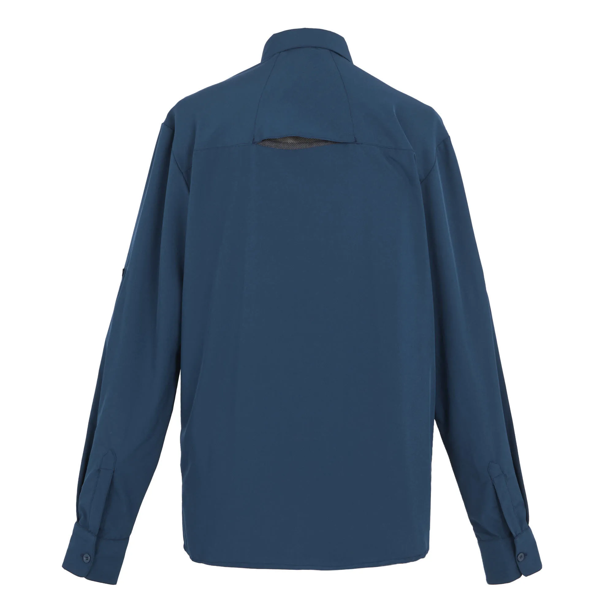 REGATTA Herren Travel Packaway LS Shirt Langarmshirt Hemd packbar dunkelblau
