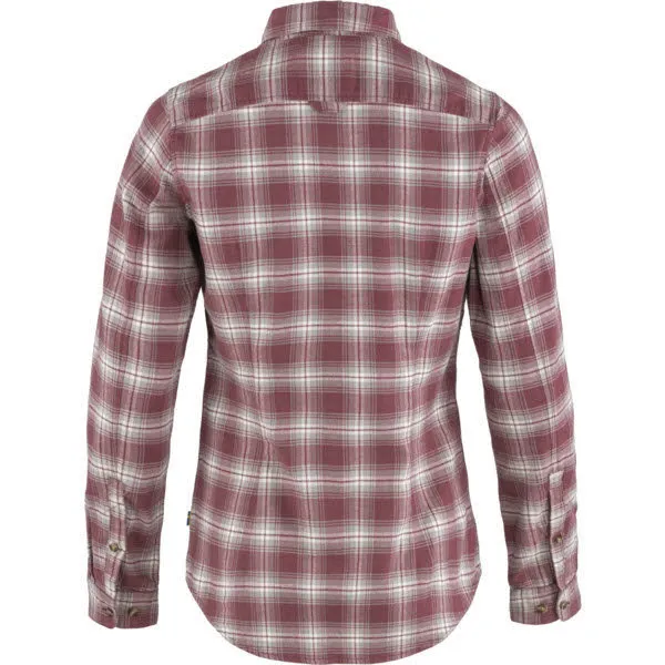 Fjällräven DA Övik Flannel Damen Hemd Langarm Freizeithemd Mesa Purple-Fog NEU