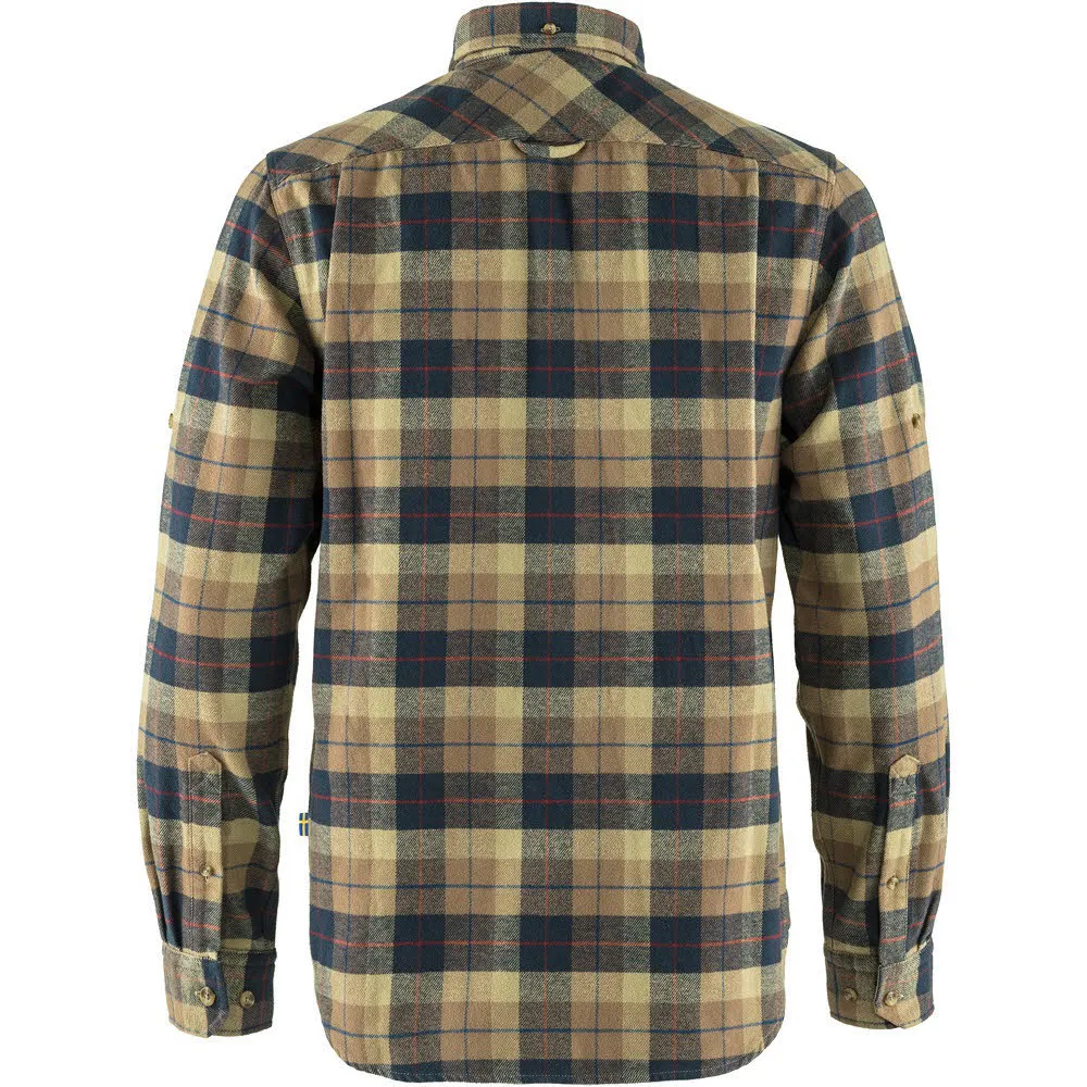 Fjällräven Singi Heavy Flannel Shirt M Herren Hemd Langarm Freizeithemd dark sand