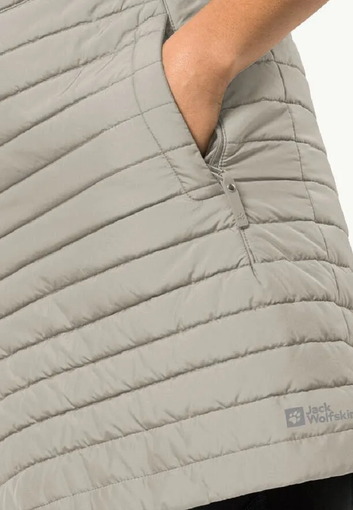 Jack Wolfskin ICEGUARD SKIRT Damen Rock Isolationsrock Winterrock dusty grey