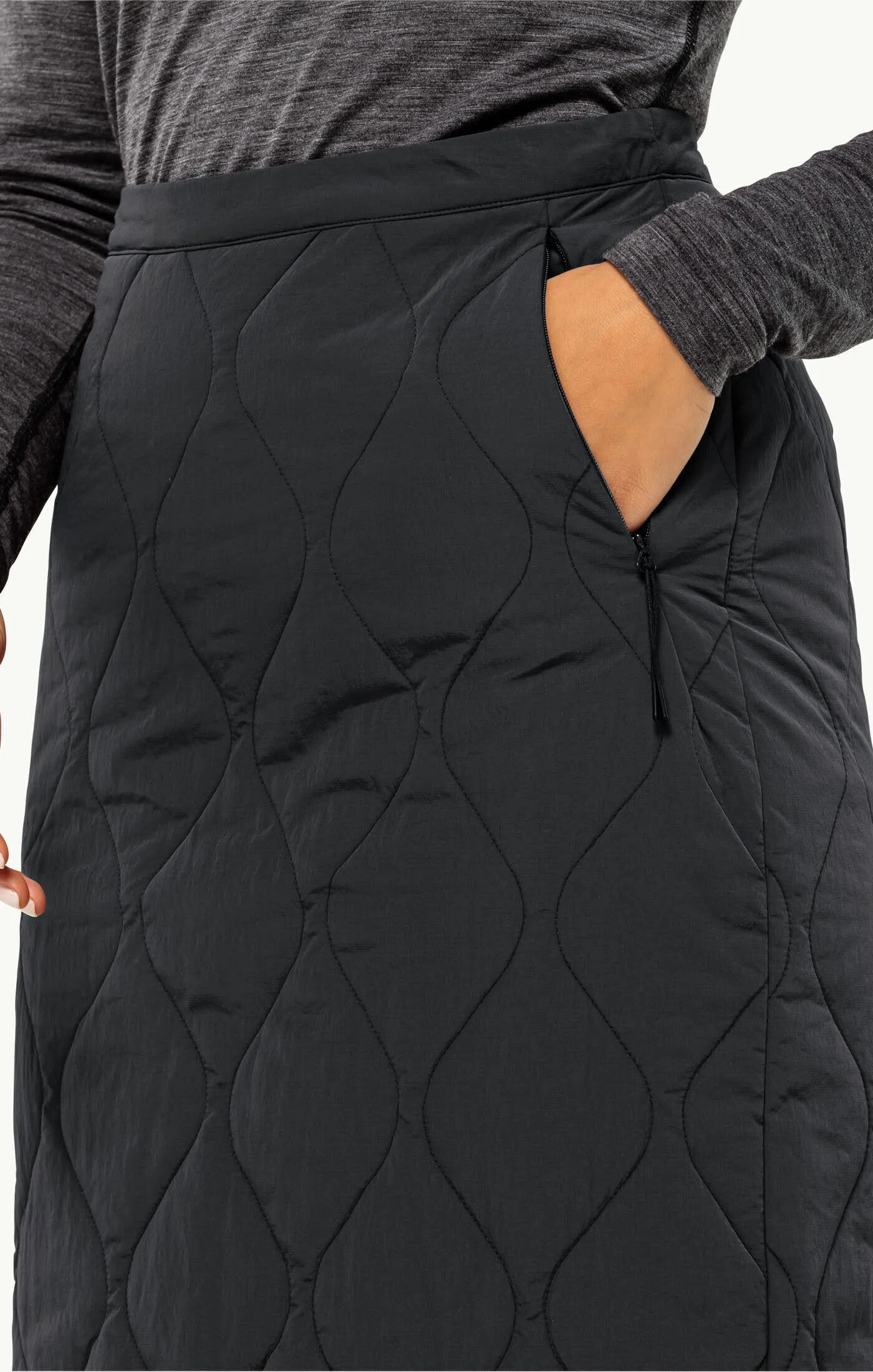 Jack Wolfskin Wandermood Damen Rock Winterrock schwarz
