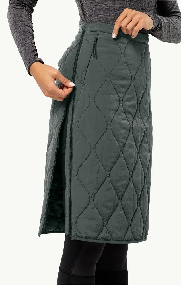 Jack Wolfskin WANDERMOOD SKIRT W Damen Rock Wanderrock slate green
