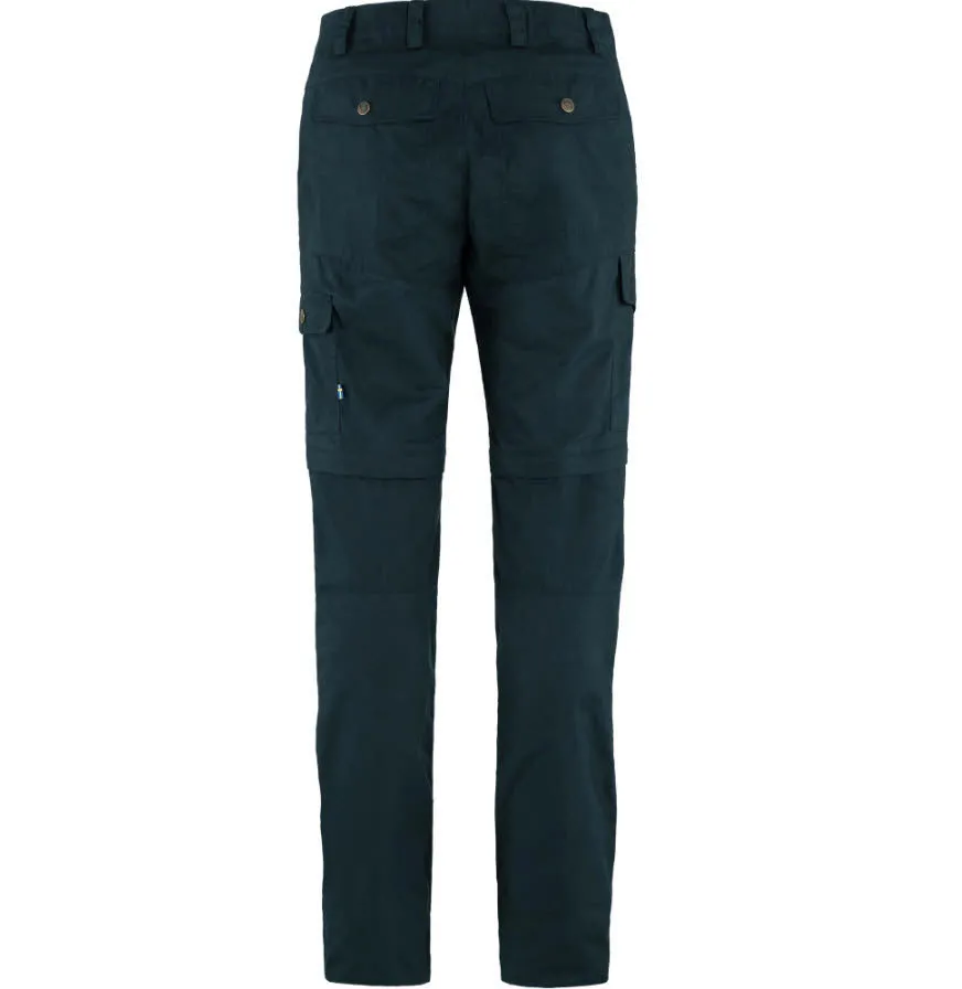 Fjällräven Karla Pro Zip-off Trousers W Wanderhose Wandershorts Damen dunkelblau