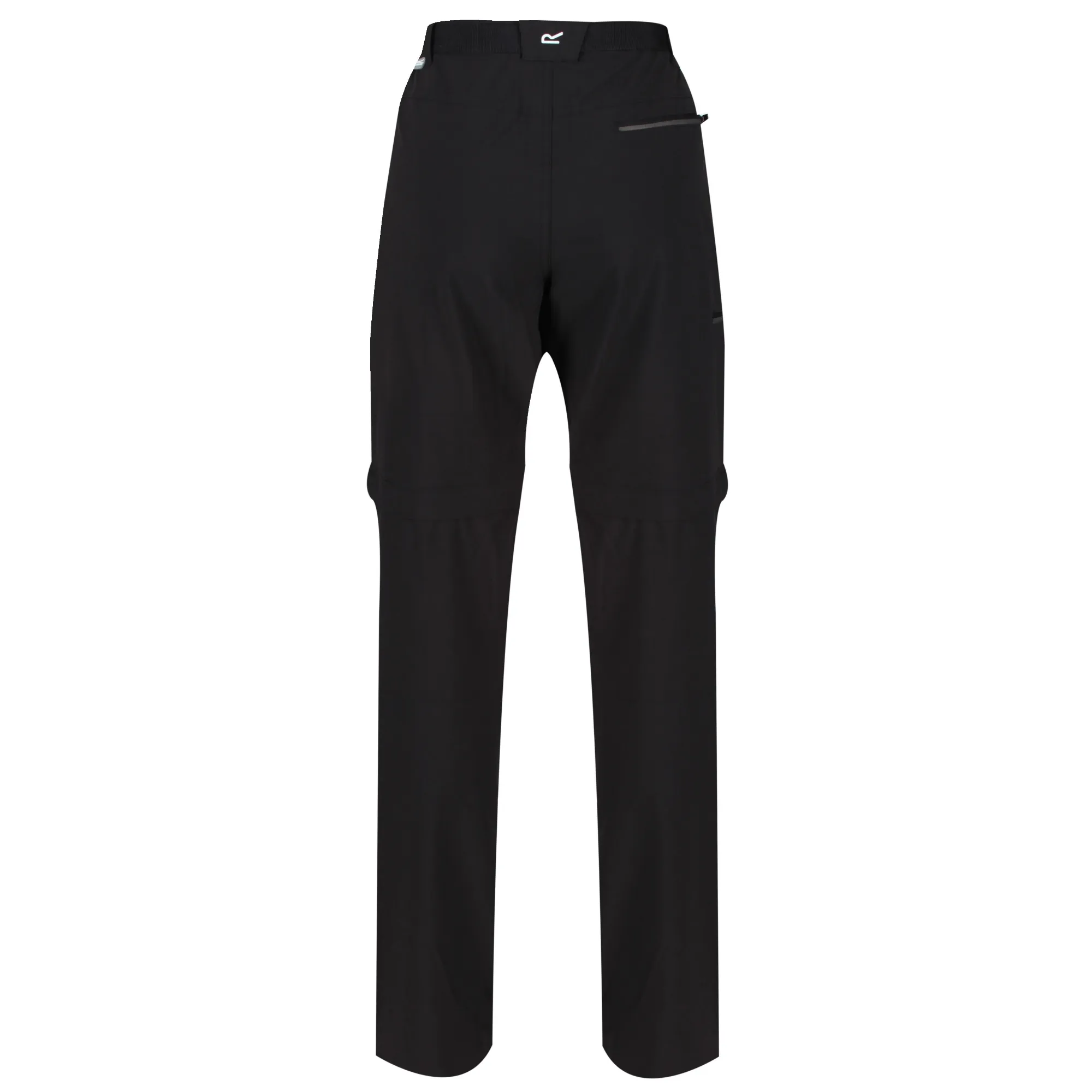 REGATTA Xert III Stretch Zip-Off Wanderhose Shorts Herren schwarz