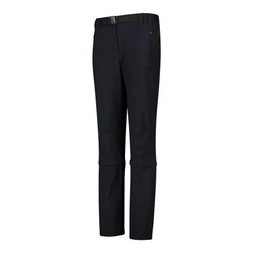 CMP Zip Off Hose Stretch-Hose Wanderhose Funktionshose Damen schwarz NEU