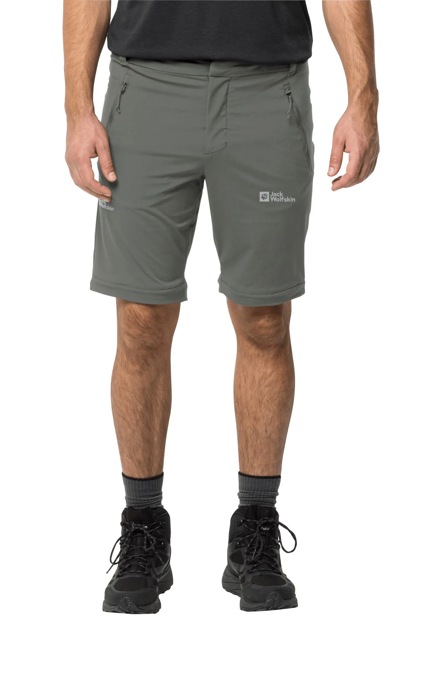 Jack Wolfskin Glastal Zip Off Pants M Wanderhose Herren grün