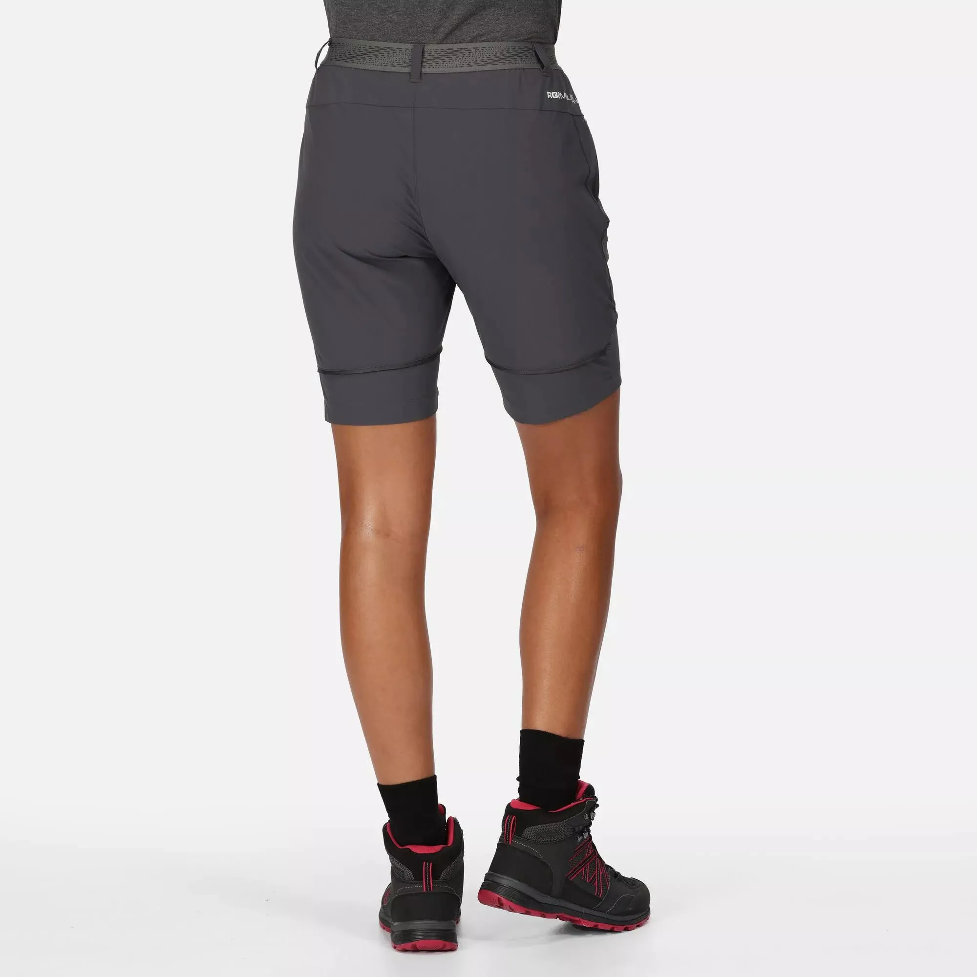 Regatta Mountain Zip-Off-Wanderhose Damen Outdoorhose grau