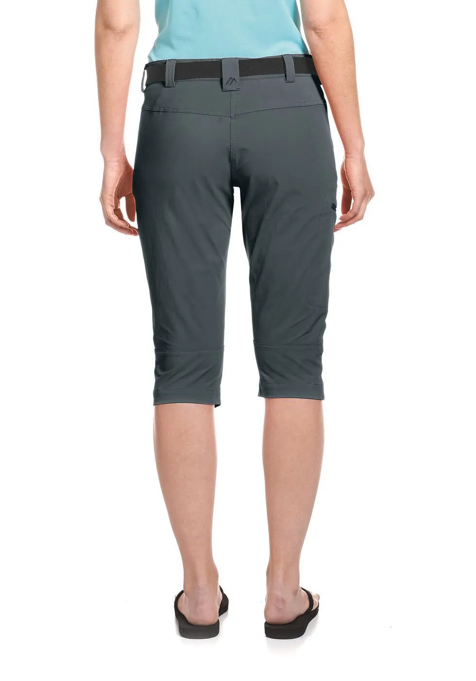 Maier Sports Capri Inara Slim 3/4 Hose Damen Hose Outdoor Freizeit grau NEU