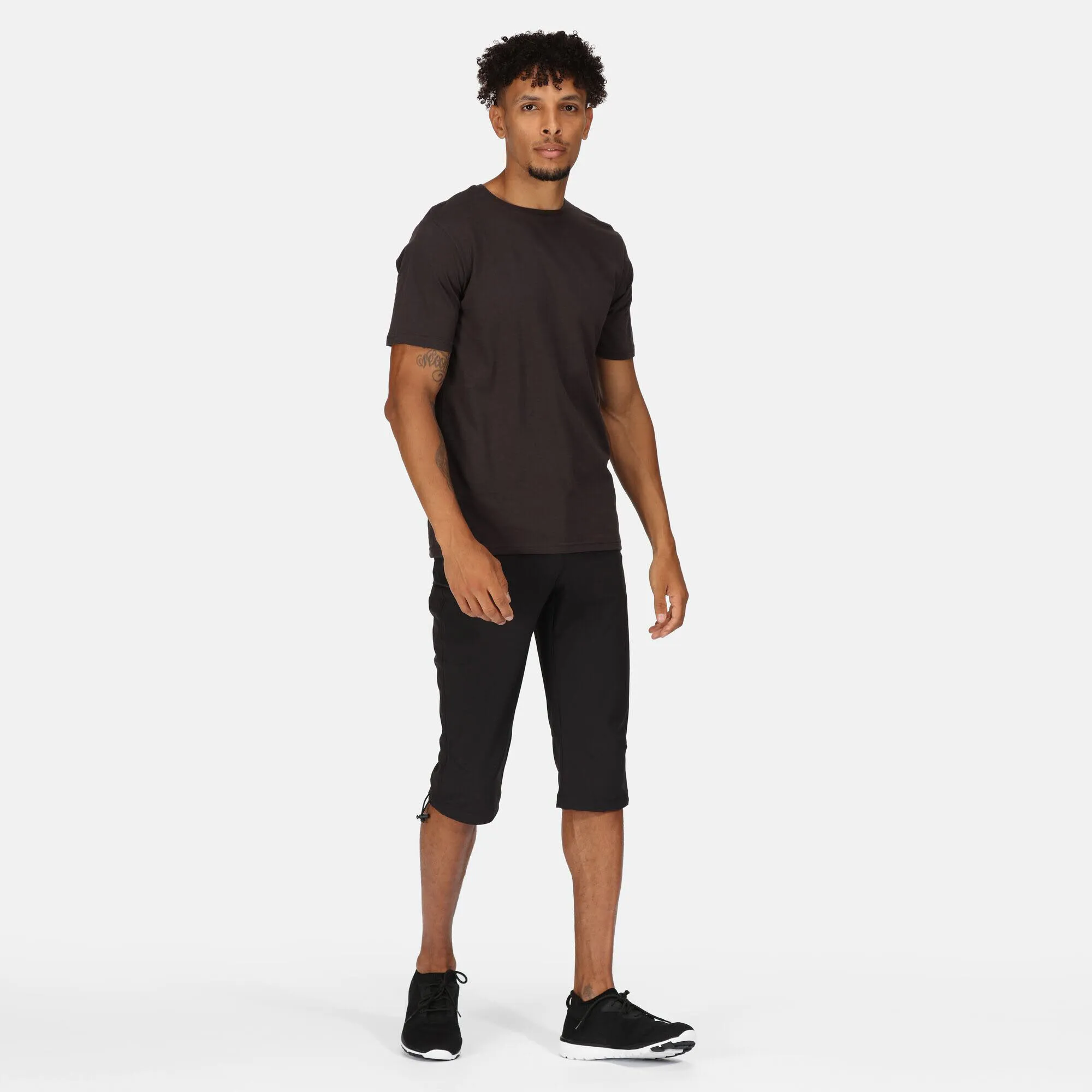Regatta Xert Caprill Herren 3/4 Wanderhose Schwarz