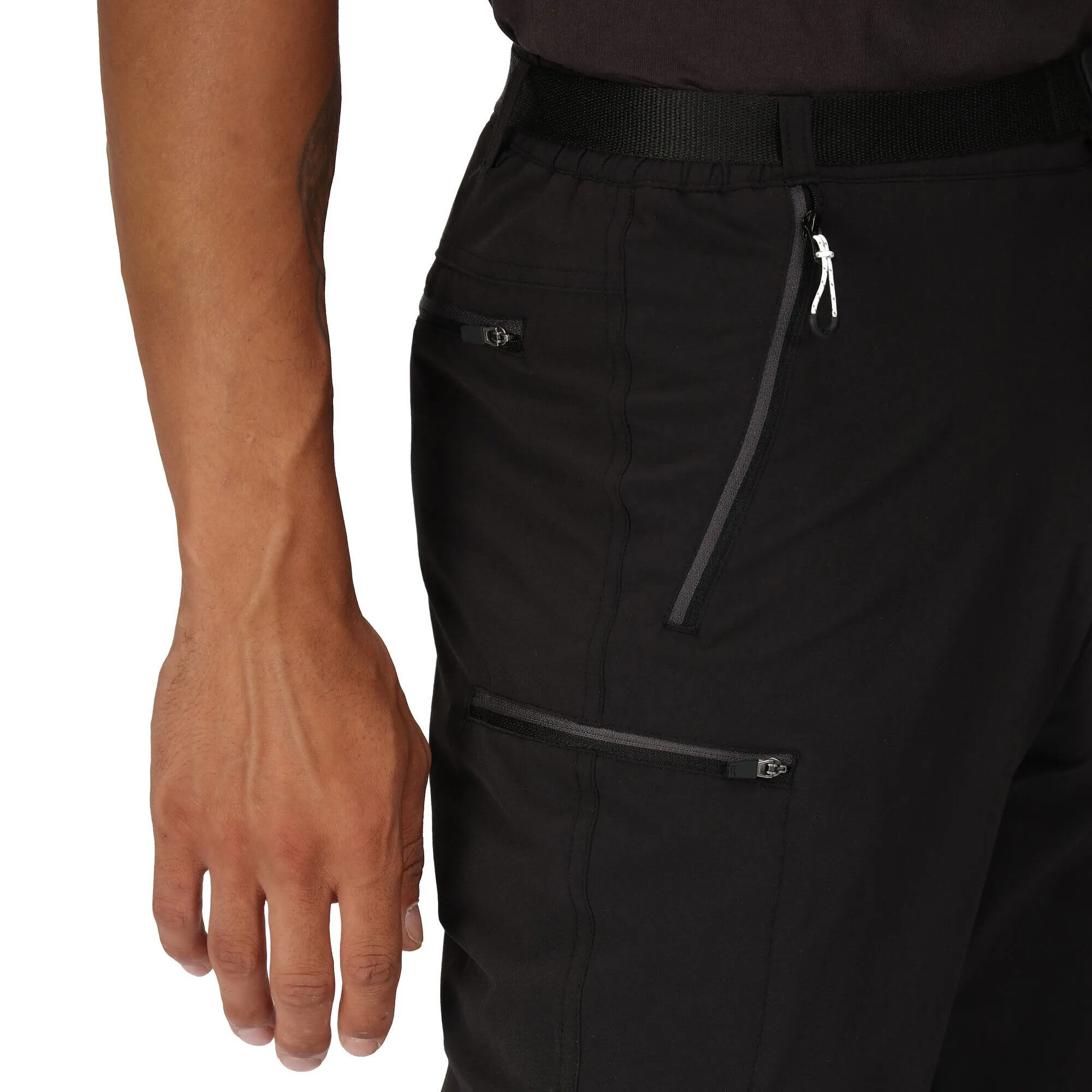 Regatta Xert Caprill Herren 3/4 Wanderhose Schwarz