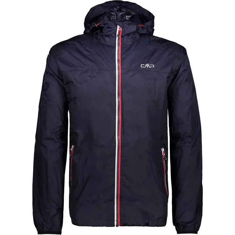 CMP Man Fix Hood Rain Wear Herren Regenjacke Outdoorjacke Freizeit navy NEU