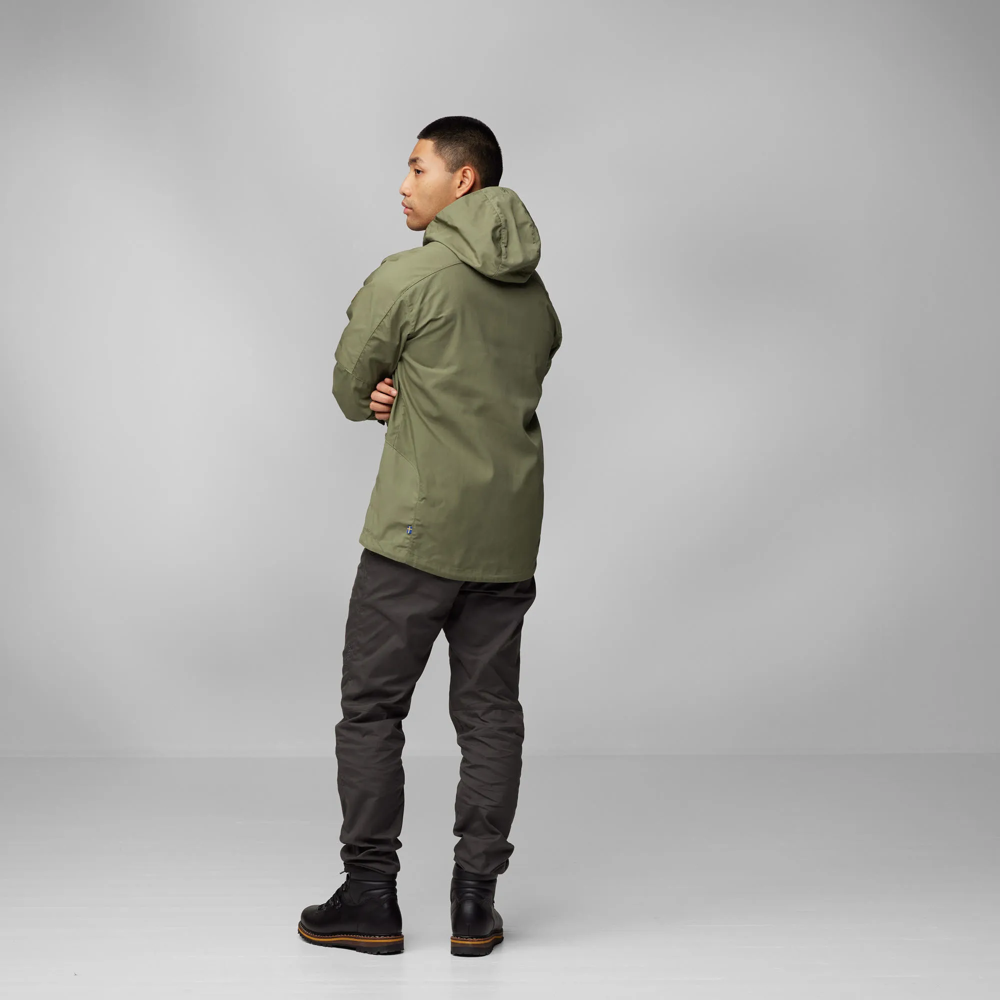 Fjällräven Sten Jacket Herren Outdoorjacke Alltagsjacke Kapuzenjacke grün