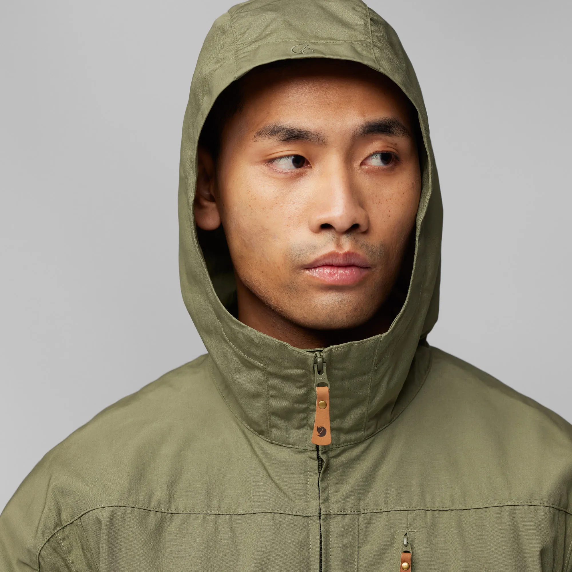 Fjällräven Sten Jacket Herren Outdoorjacke Alltagsjacke Kapuzenjacke grün