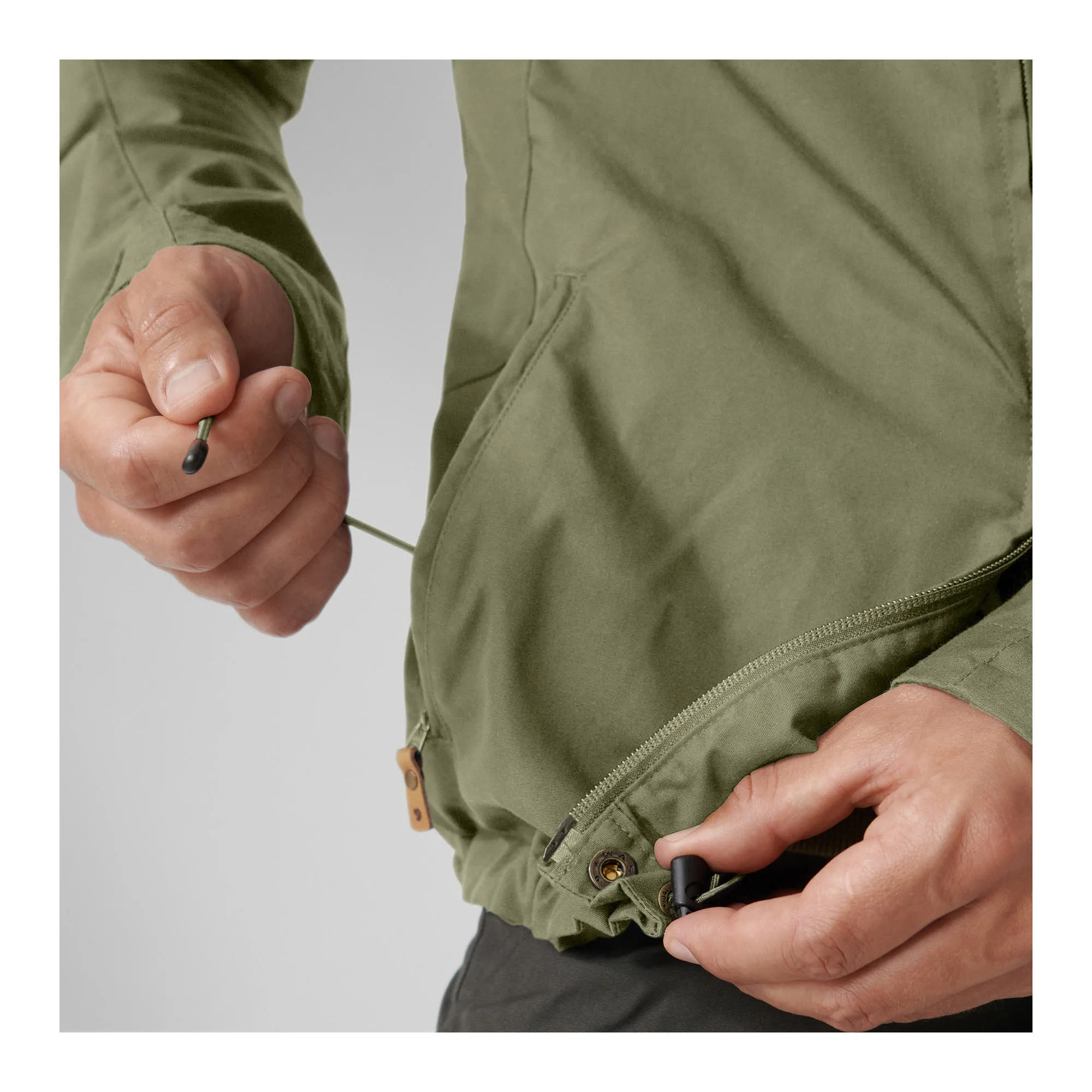 Fjällräven Sten Jacket Herren Outdoorjacke Alltagsjacke Kapuzenjacke grün