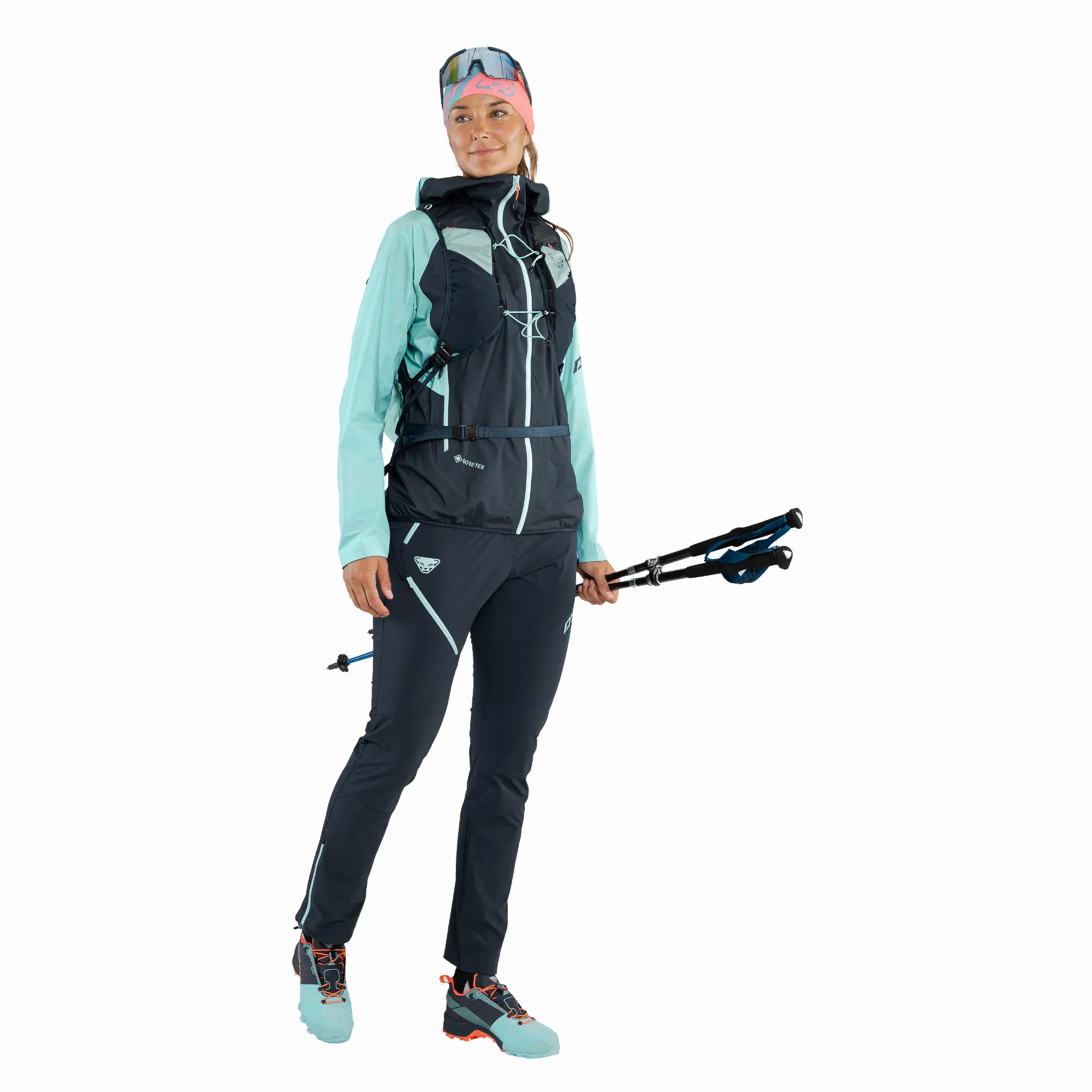 Dynafit TRANSALPER GTX W JKT Damen Outdoorjacke Hardshell Regenjacke blau NEU