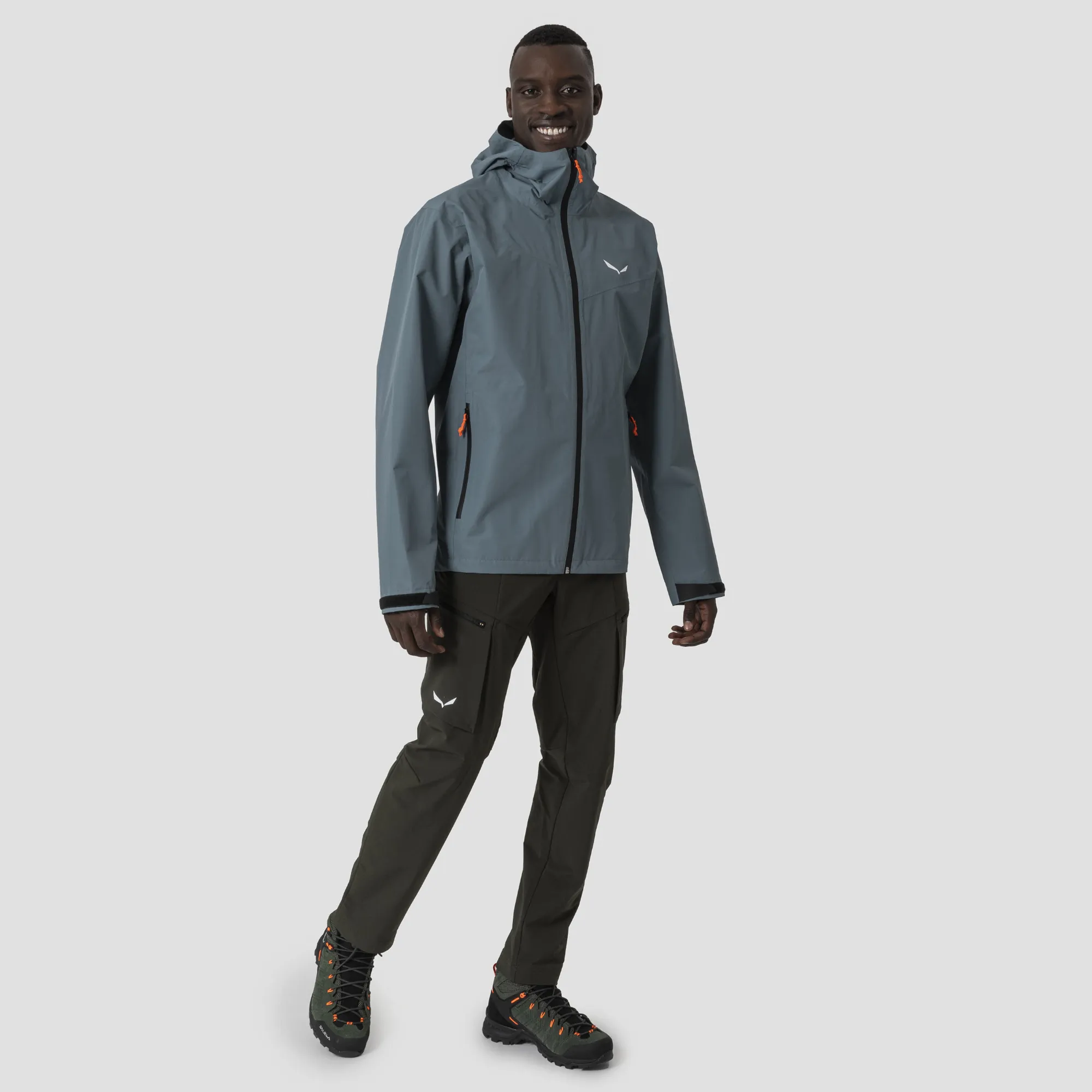 Salewa PUEZ 2.5L PTX JACKET M Regenjacke Kapuzenjacke Herren hellblau