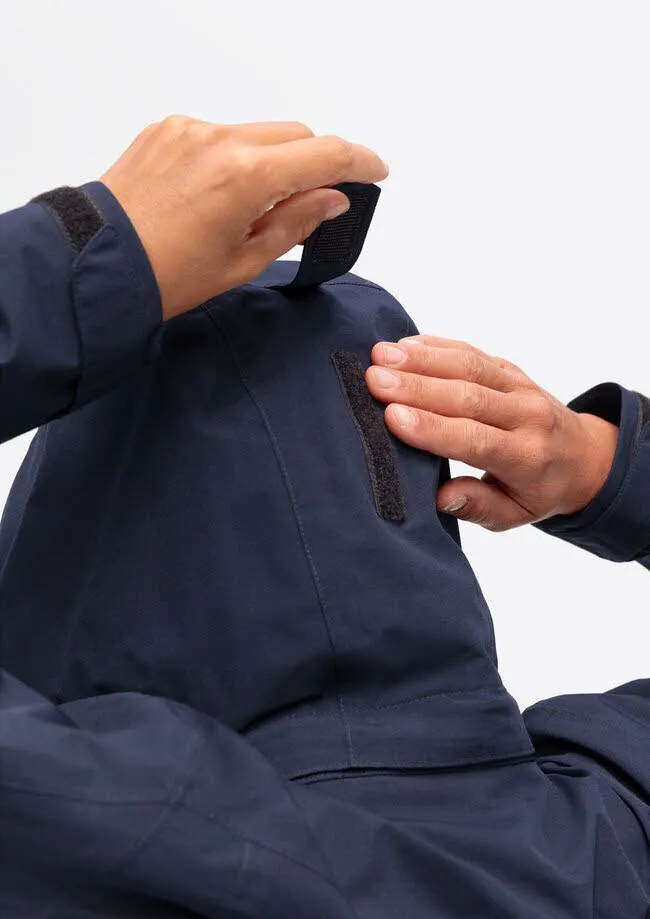 Maier Sports PERDURA REC Damen Regenmantel Regenjacke Kapuzenmantel blau