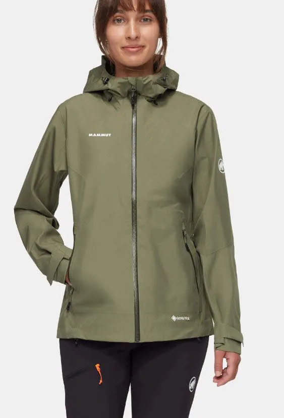 Mammut Convey Tour HS Damen Regenjacke Kapuzenjacke Wanderjacke grün