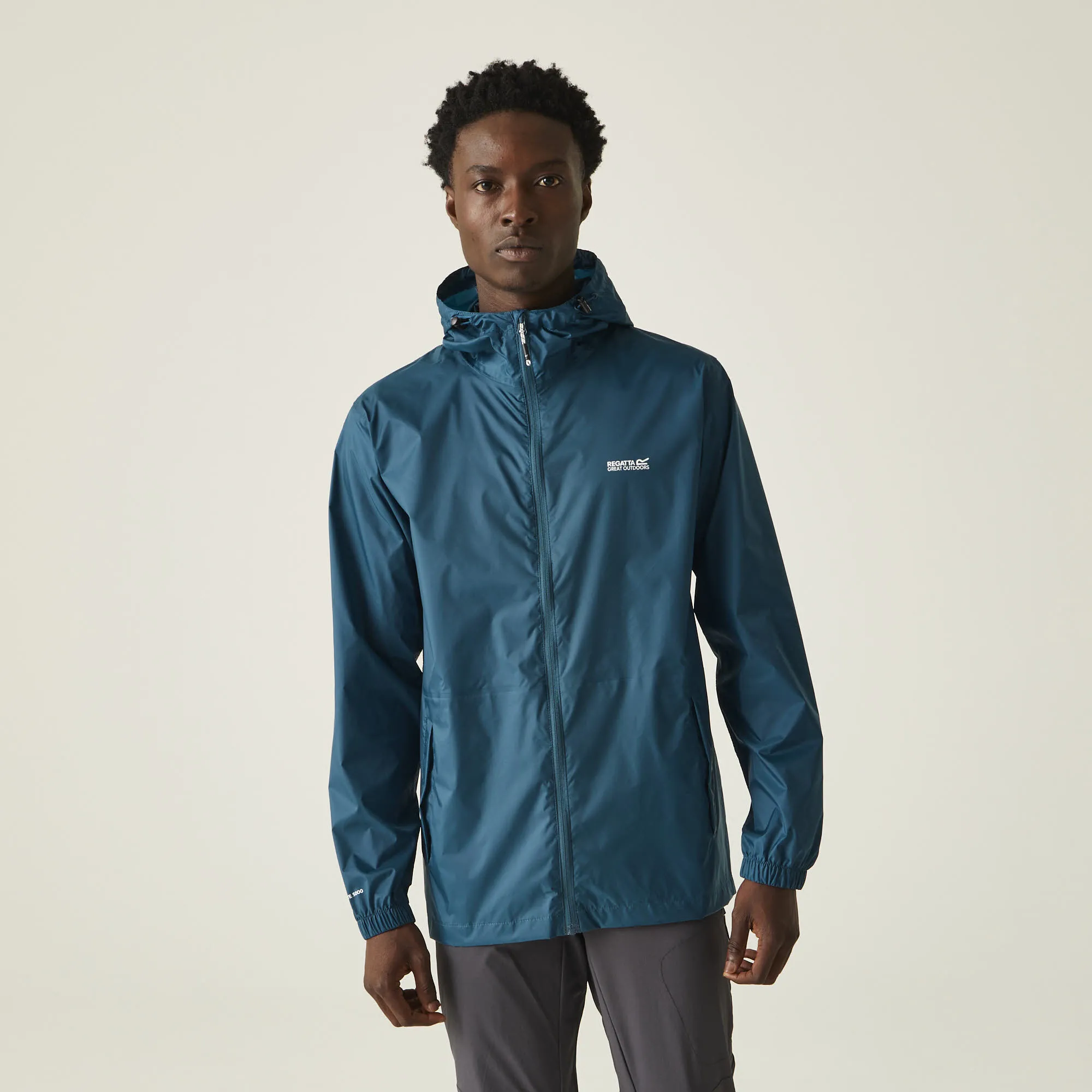 REGATTA Herren Pack It Jacke III Regenjacke packbar blaugrün dunkelblau