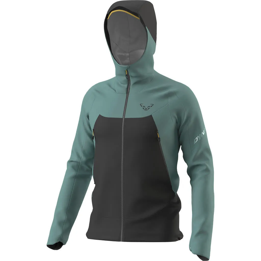 Dynafit Transalper 3-Lagen Regenjacke Kapuzenjacke Herren dunkelgrau blaugrün