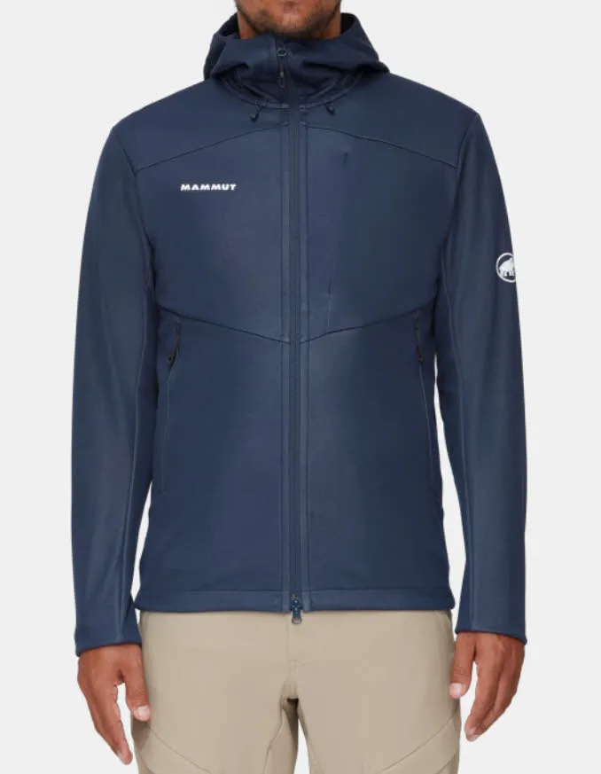 Mammut HE Ultimate VII SO Hooded Jacket Herren Softshelljacke Windstopper blau NEU