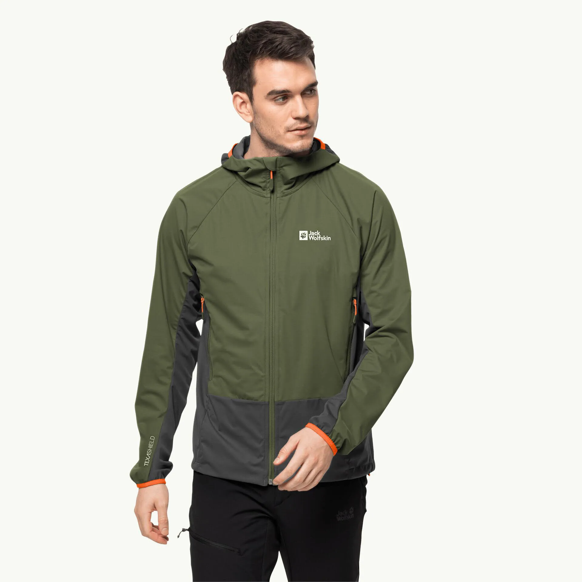 Jack Wolfskin Eagle Peak li Hoody M Herren Softshelljacke grün NEU