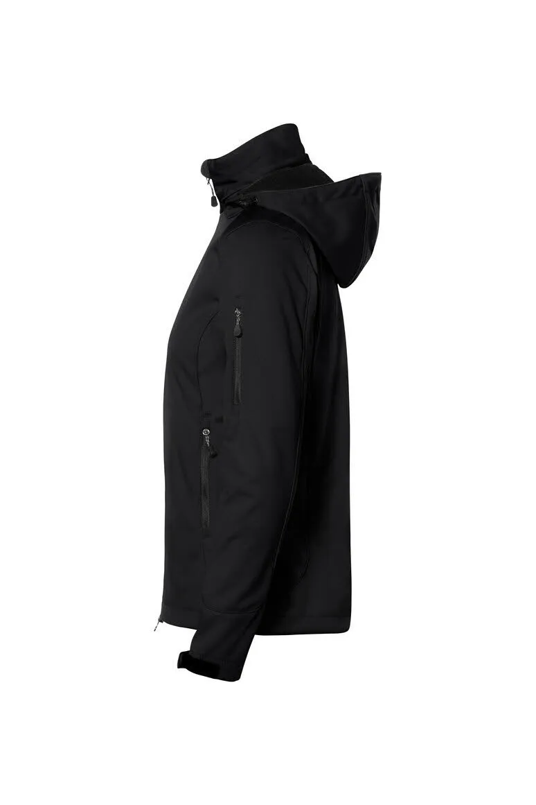 Hakro Alberta Damen Softshelljacke atmungsaktiv schwarz