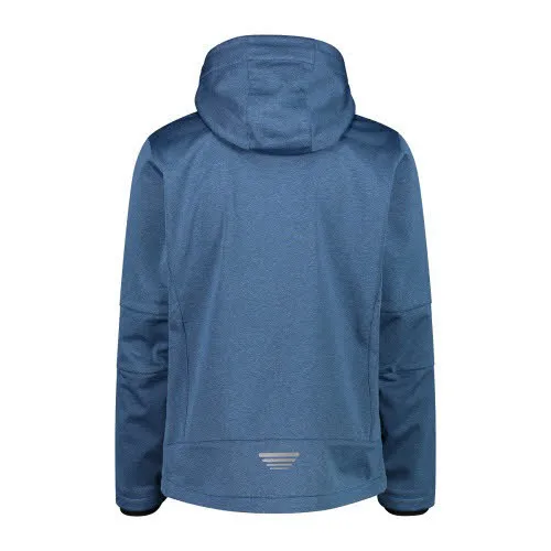 CMP Softshelljacke Zip Hood Kapuzenjacke Windstopper Herren blau NEU