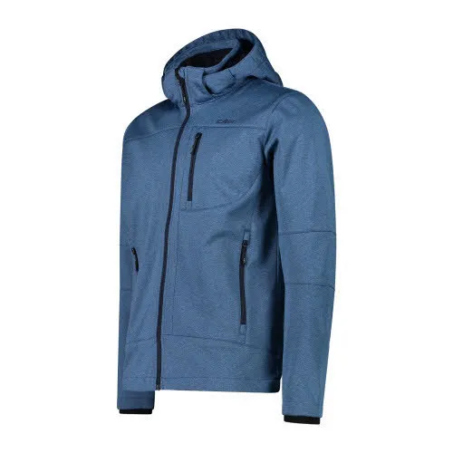 CMP Softshelljacke Zip Hood Kapuzenjacke Windstopper Herren blau NEU