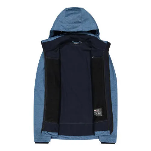 CMP Softshelljacke Zip Hood Kapuzenjacke Windstopper Herren blau NEU