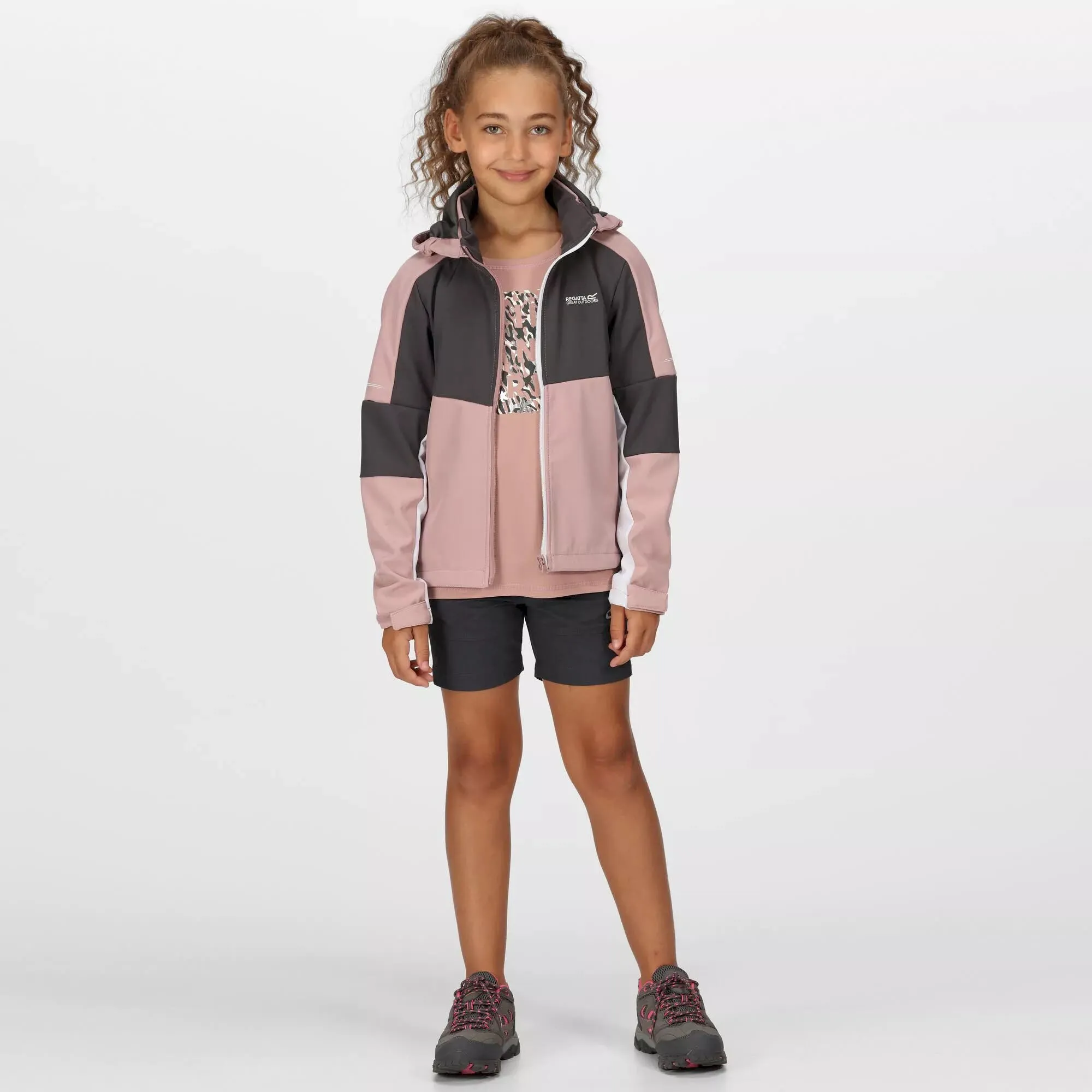 Regatta Acidity VI Kinder Softshelljacke rosa