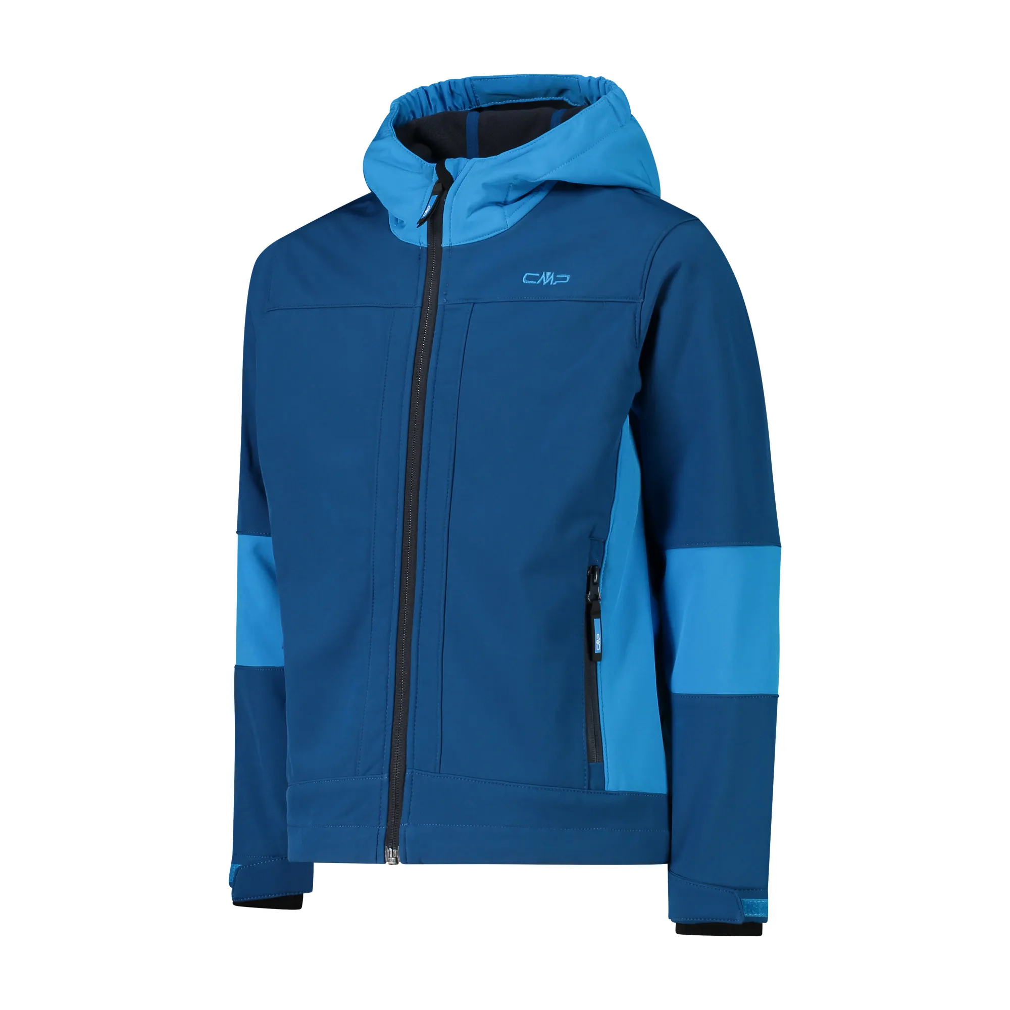 CMP KID JACKET FIX HOOD Jungen Softshelljacke Kapuzenjacke Outdoorjacke blau NEU
